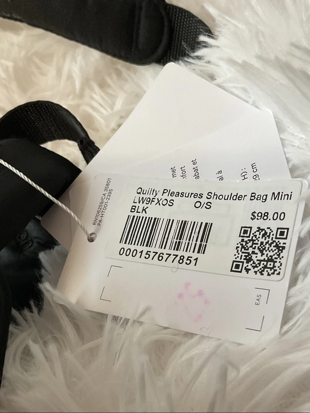 Lululemon Quilty Pleasure Shoulder Bag Mini- Black